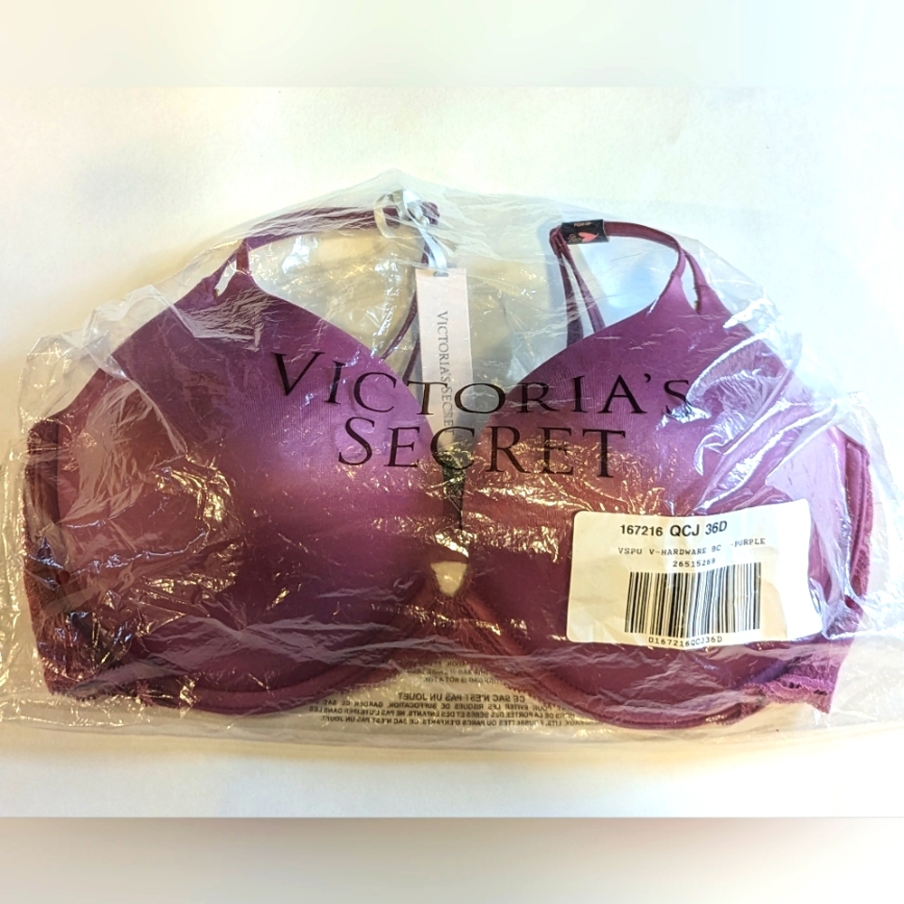 Victoria's Secret burgundy magenta bra NWT 36D